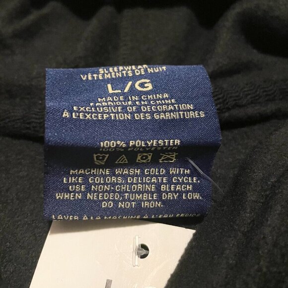 US Polo Assn Sleepwear Fleece Shirt Long Sleeve Mens Large Pullover - Picture 11 of 16